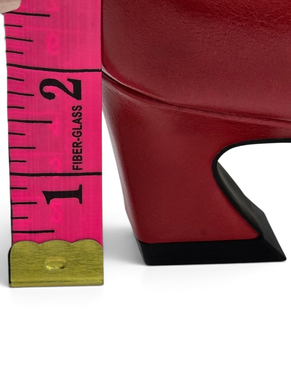 NWOT Vaslemuse Cherry Red Grommet Buckle Kitten Heels - 8.5 - Picture 10 of 14